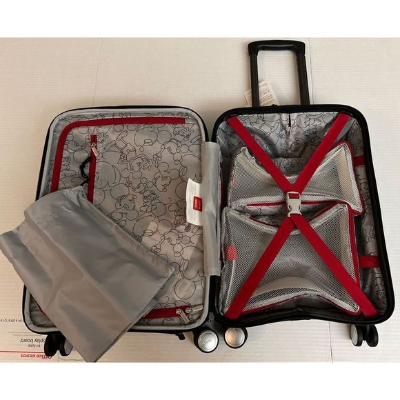 American Tourister Disney Mickey 20" Spinner Carry-On BLACK NWT - Picture 12 of 16